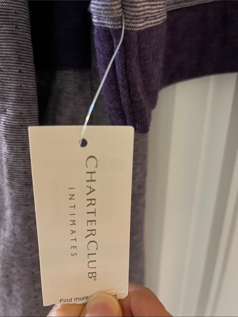 Charter Club Women’s Purple Long Robe - Picture 3 of 9